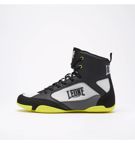 Leone PREMIUM BOXING SHOES - black/lime